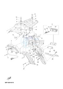 XT660Z (ABS) TENERE ABS (2BE2 2BE2 2BE2) drawing TAILLIGHT