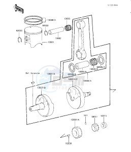 KX 125 B [KX125] (B1-B2) [KX125] drawing CRANKSHAFT_PISTON