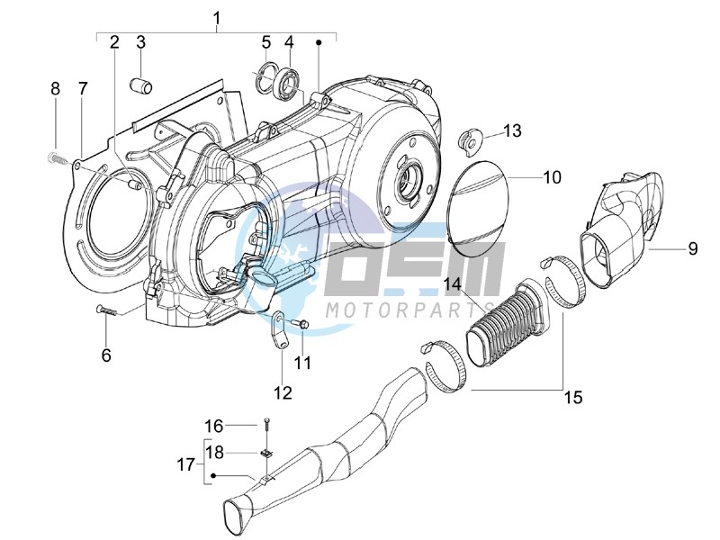 Crankcase cover - Crankcase cooling