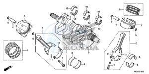 VFR1200XDC drawing CRANKSHAFT/PISTON