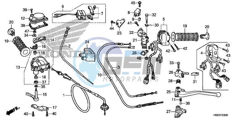 HANDLE LEVER/SWITCH/CABLE