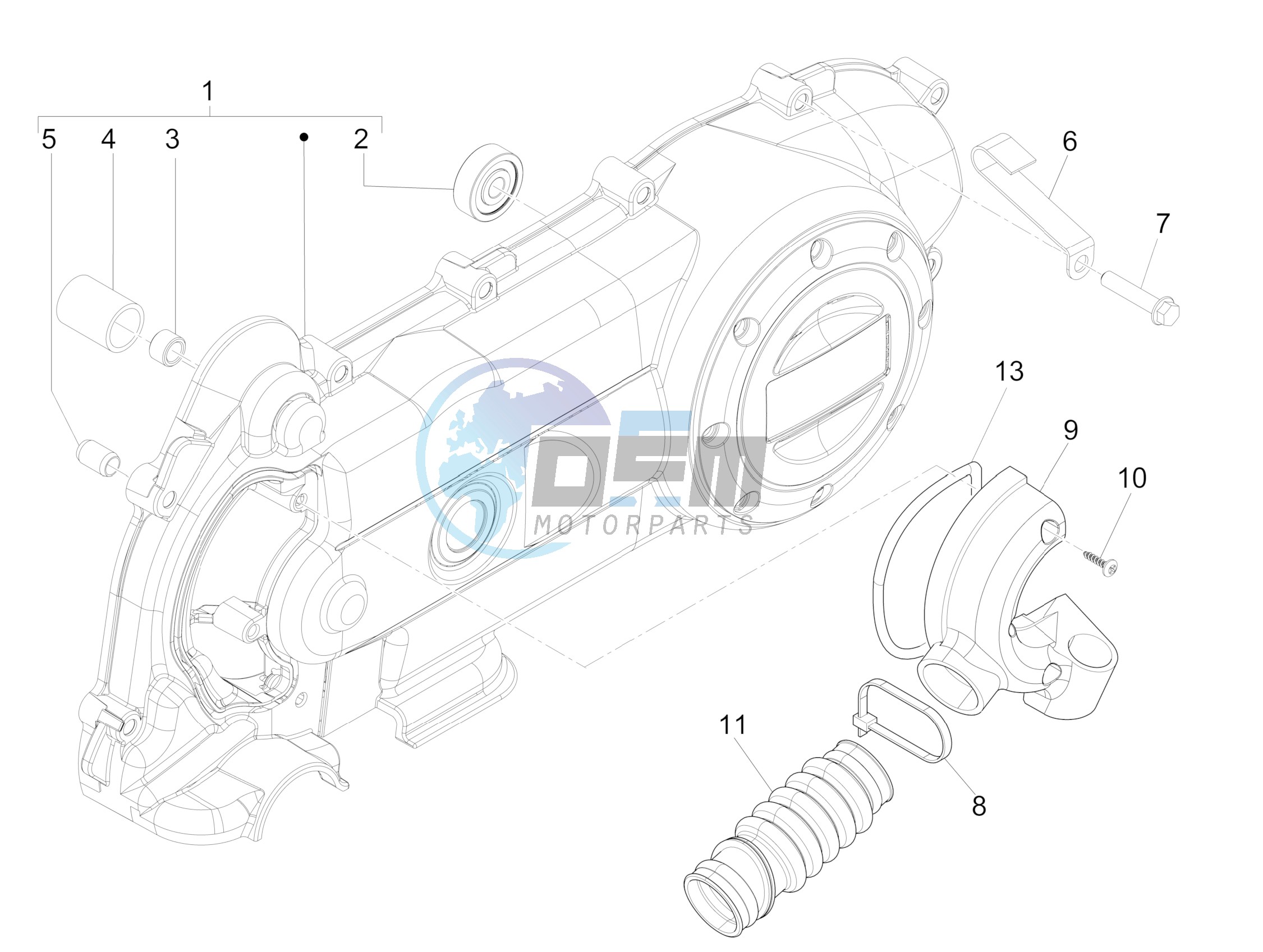 Crankcase cover - Crankcase cooling