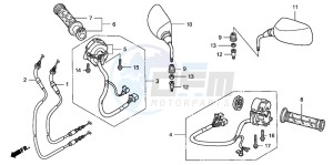 FJS600A 400 SILVER WING drawing SWITCH/CABLE