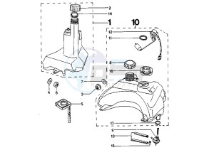 SQUAB - 50 cc drawing FUEL TANK