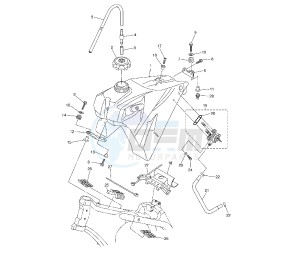 WR F 450 drawing FUEL TANK