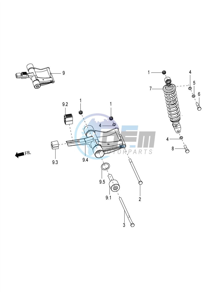 Rear shock absorber