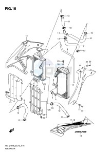 RM-Z450 (E19) drawing RADIATOR