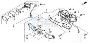 CH125 drawing TAILLIGHT (CH125-F/IT)