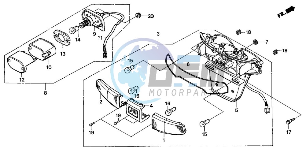 TAILLIGHT (CH125-F/IT)