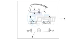 CBR1000RA9 ED / ABS REP drawing REAR SEAT BAG