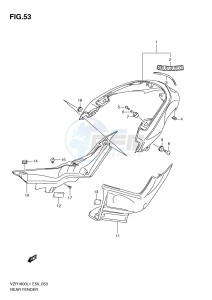 VZR1800 (E50) INTRUDER drawing REAR FENDER