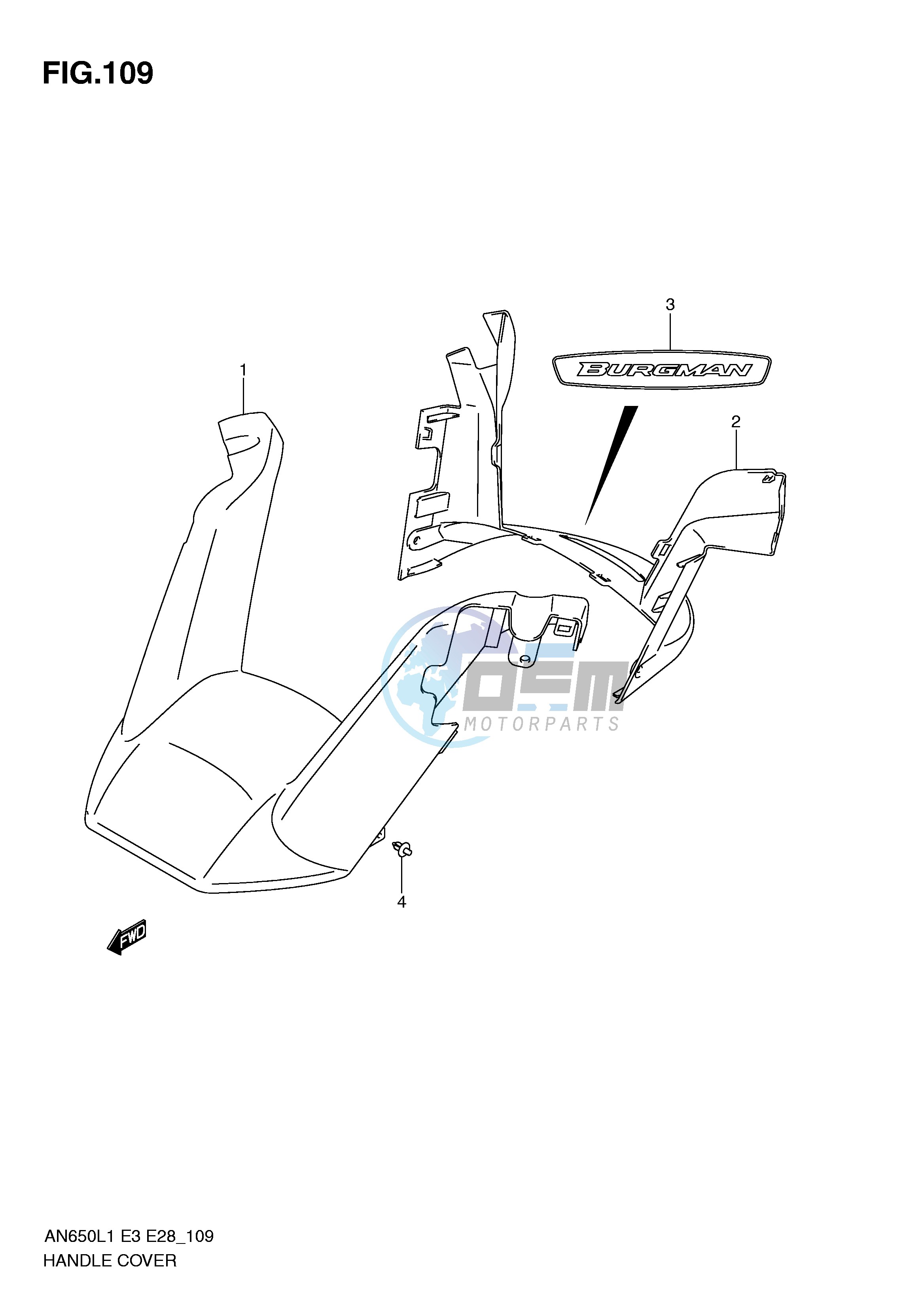 HANDLE COVER (AN650L1 E33)