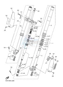 WR450F (1DX9 1DX6 1DX8 1DX7) drawing FRONT FORK