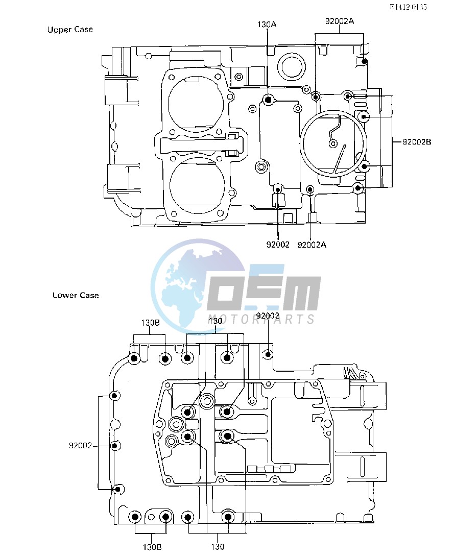 CRANKCASE BOLT PATTERN