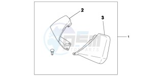 NSC110WHB drawing KNUCKLE VISOR SET