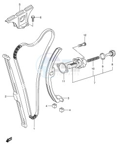 GSF650 (E2) Bandit drawing CAM CHAIN