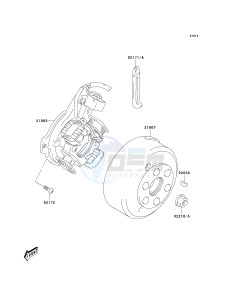 KLX 125 B [KLX125L] (B1-B3) [KLX125L] drawing GENERATOR