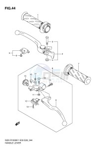 GSX-R1000 (E3-E28) drawing HANDLE LEVER