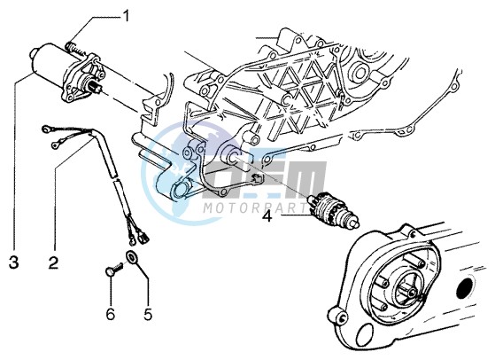 Starting motor