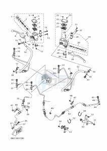 YP125RA XMAX 125 (BMJ1) drawing M. CYLINDER FOR DISK BRAKE