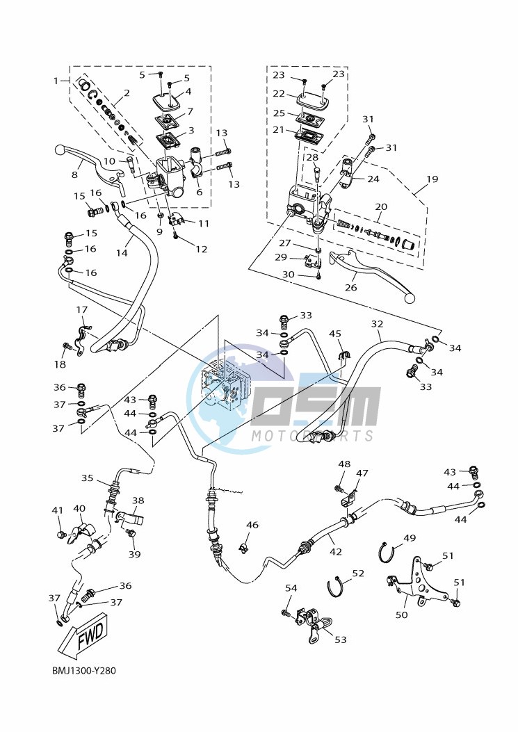 M. CYLINDER FOR DISK BRAKE