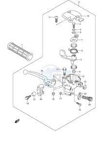 LT-A50 (P2) drawing RH HANDLE LEVER