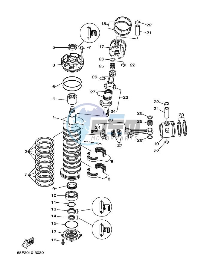 CRANKSHAFT--PISTON