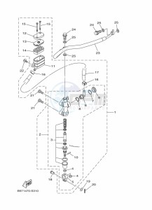 FZN250 (B8H4) drawing REAR MASTER CYLINDER