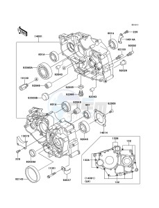 KLF250 KLF250-A3 EU GB drawing Crankcase