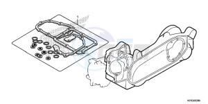 SH125G SH125S UK - (E) drawing GASKET KIT B