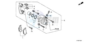 SH125RB drawing REAR BRAKE CALIPER