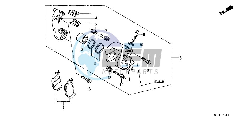 REAR BRAKE CALIPER