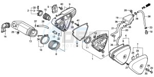 VT600CD drawing AIR CLEANER (2)