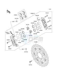 ZX 1000 M [NINJA ZX-10R] (C1) [NINJA ZX-10R] drawing FRONT BRAKE