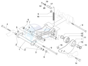 Fly 100 4t 2008 drawing Swinging arm