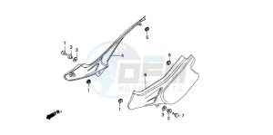 NX500 DOMINATOR drawing SIDE COVER