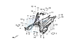 GTS 125I 2014 ABS drawing FOOTREST