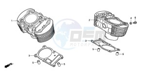 VT750C drawing CYLINDER