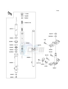 KX 65 A (A6) A6 drawing FRONT FORK