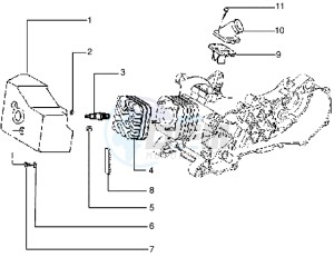 Skipper 150 drawing Cylinder head - Induction pipe