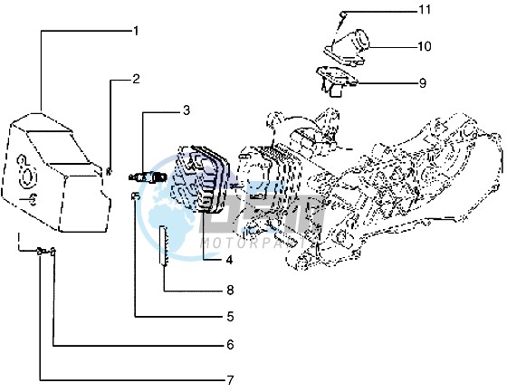 Cylinder head - Induction pipe