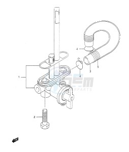 DR350 (E28) drawing FUEL COCK