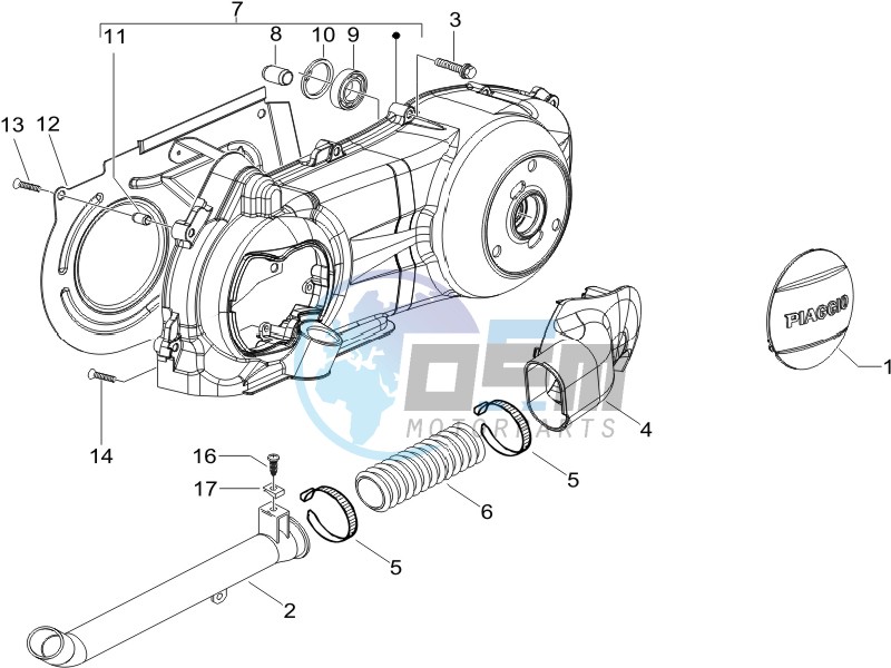 Crankcase cover - Crankcase cooling