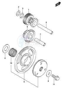 AN650 BURGMAN drawing CRANKSHAFT