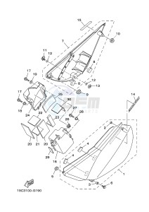 TT-R125 TT-R125LWE (19CT 19CU) drawing SIDE COVER