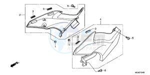 CBF1000FC CBF1000F E drawing SIDE COVER