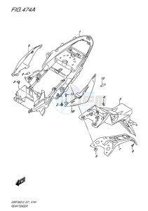 GSR750Z EU drawing REAR FENDER