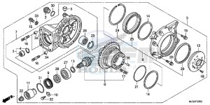 GL1800BD F6B Bagger - GL1800BD UK - (E) drawing FINAL DRIVEN GEAR