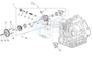 Norge 1200 IE 8V Polizia Stradale drawing Oil pump