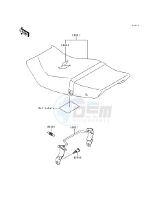 EX 250 F [NINJA 250R] (F10-F14) [NINJA 250R] drawing SEAT